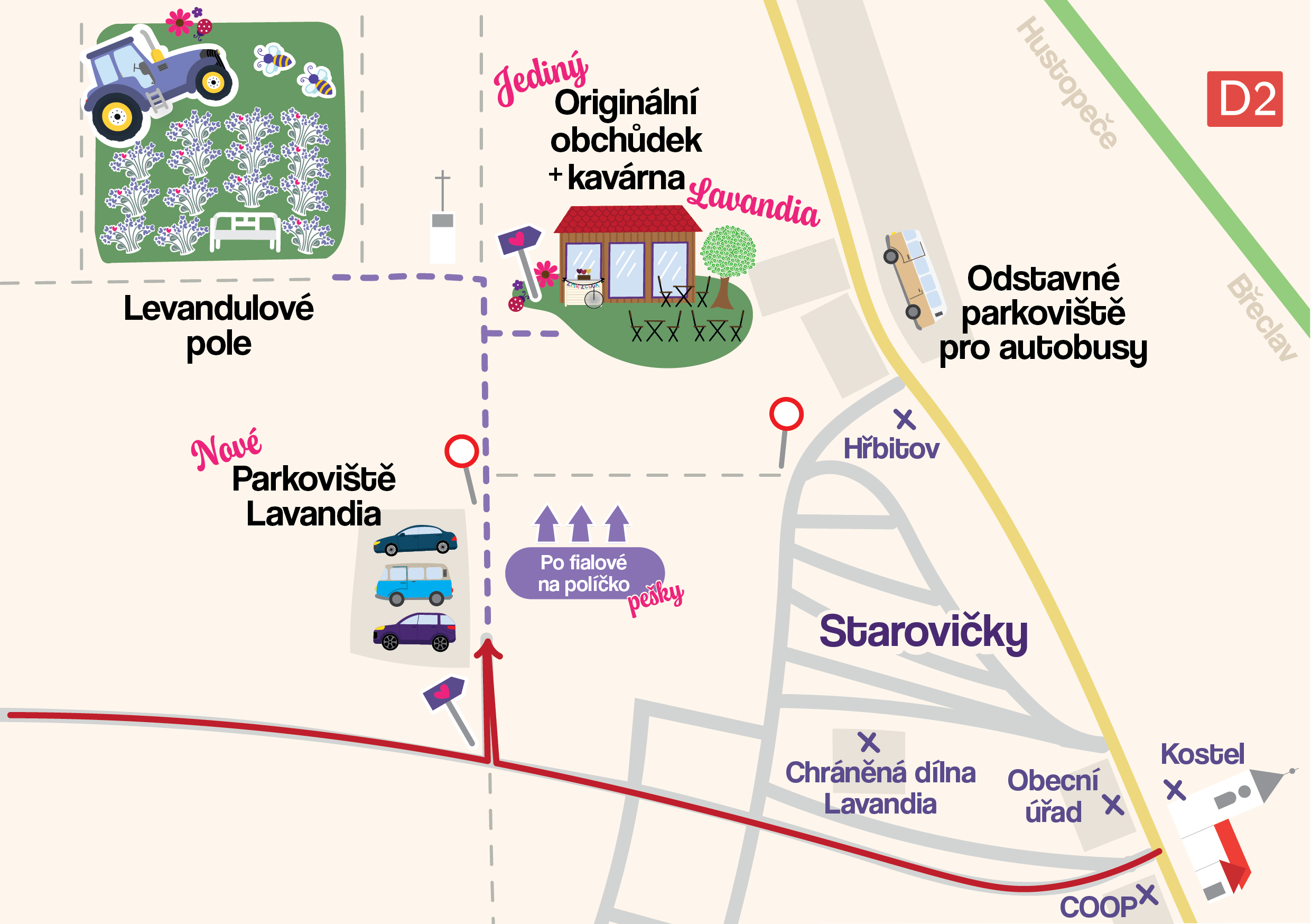 mapa nové parkoviště